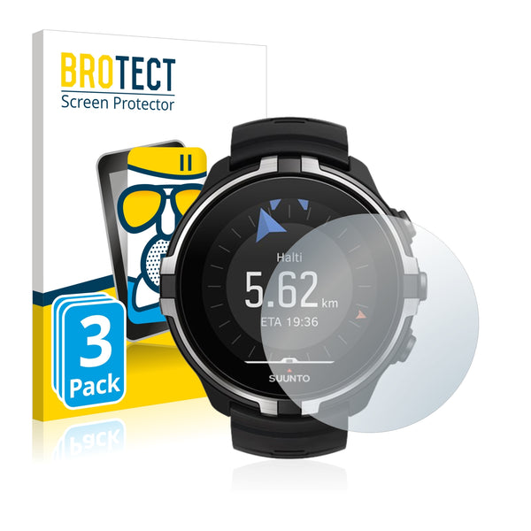 3x BROTECT AirGlass Matte Glass Screen Protector for Suunto Spartan Sport Wrist HR Baro Stealth