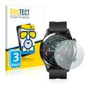 3x BROTECT AirGlass Matte Glass Screen Protector for Huawei Watch GT 2 (46 mm)