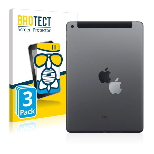 3x BROTECT AirGlass Matte Glass Screen Protector for Apple iPad WiFi Cellular 10.2 2019 (Logo)