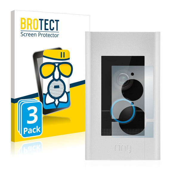 3x BROTECT AirGlass Matte Glass Screen Protector for Ring Video Doorbell Elite