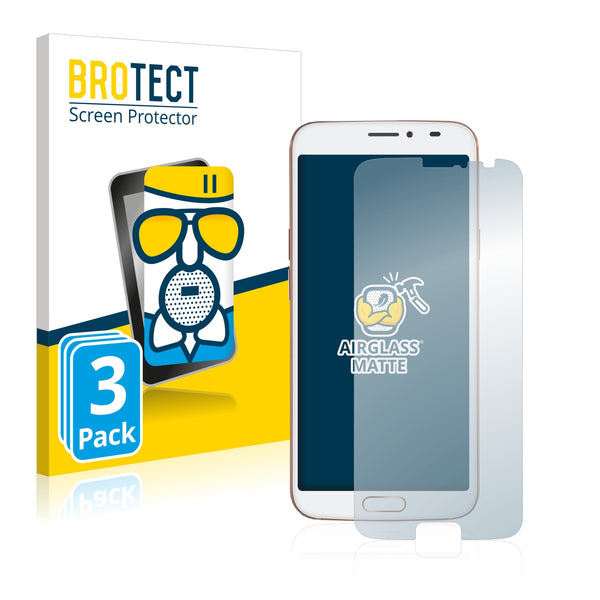 3x BROTECT AirGlass Matte Glass Screen Protector for Doro 8080