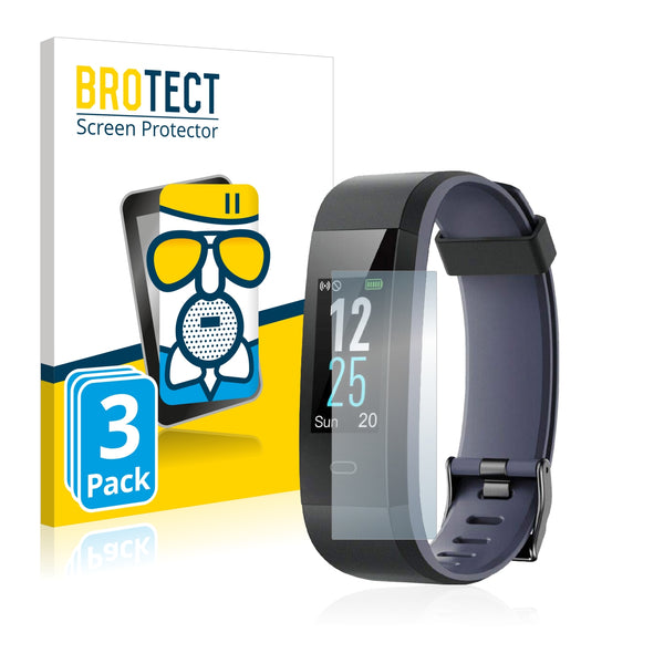 3x BROTECT AirGlass Matte Glass Screen Protector for Vigorun Fitness Tracker ID115C