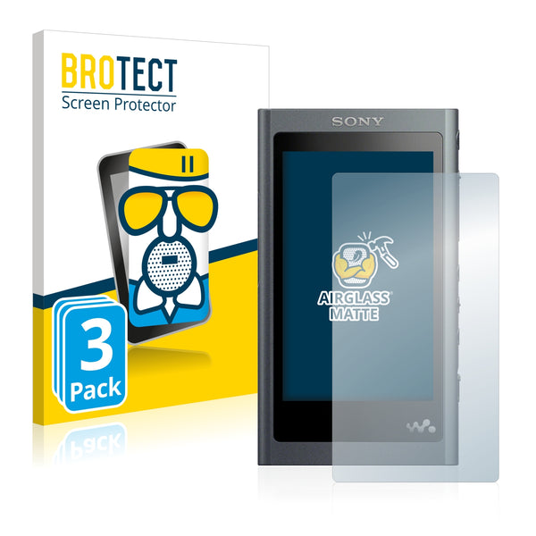 3x BROTECT AirGlass Matte Glass Screen Protector for Sony Walkman A50