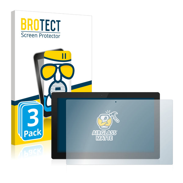 3x BROTECT AirGlass Matte Glass Screen Protector for TrekStor Primetab S11B