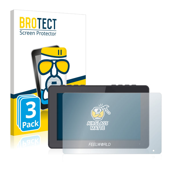 3x BROTECT Matte Screen Protector for Feelworld F5 PRO V2 5.5
