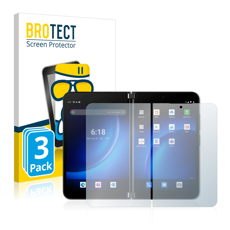 3x BROTECT Matte Screen Protector for Microsoft Surface Duo 2 (Inner display)