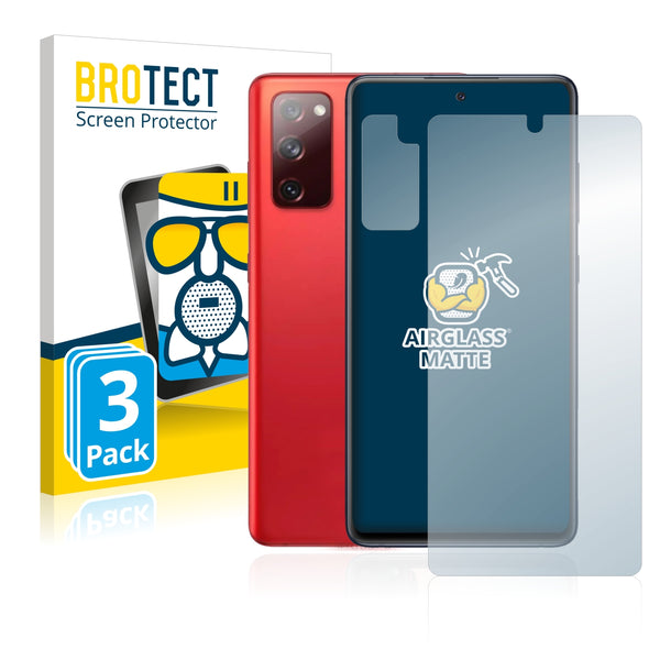 3x BROTECT Matte Screen Protector for Samsung Galaxy S20 FE (Front + cam)