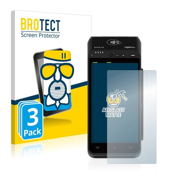 3x BROTECT Matte Screen Protector for Ingenico Apos A8