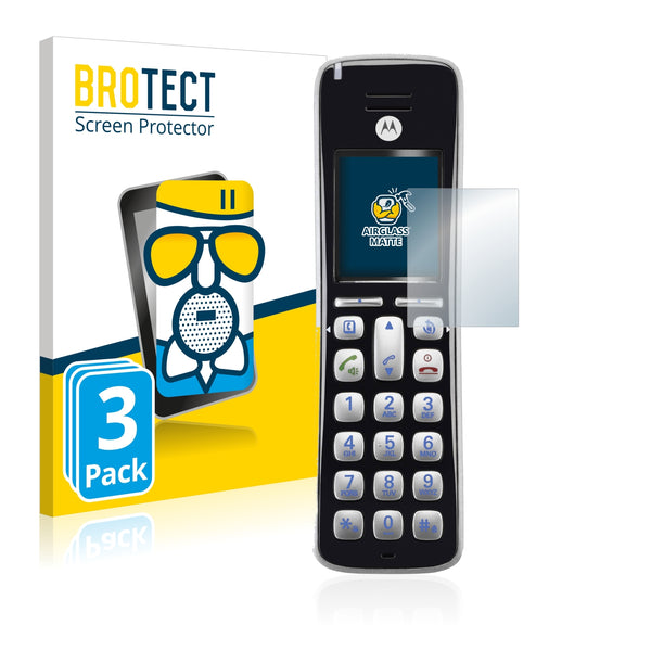 3x BROTECT Matte Screen Protector for Motorola CD1HD