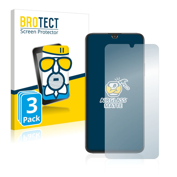 3x BROTECT AirGlass Matte Glass Screen Protector for Honor Play 30 Plus