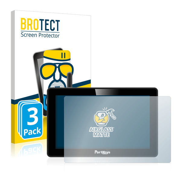 3x BROTECT AirGlass Matte Glass Screen Protector for Portkeys BM5 WR