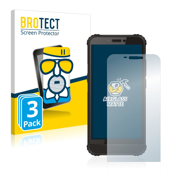 3x BROTECT AirGlass Matte Glass Screen Protector for GlobeXplorer GPX Pro III