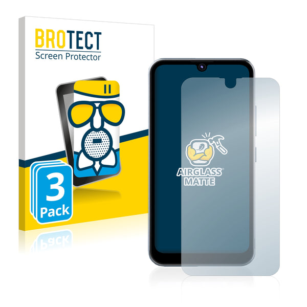 3x BROTECT AirGlass Matte Glass Screen Protector for Tecno Pop 5S