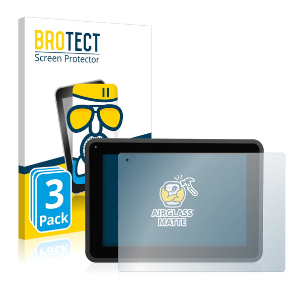 3x BROTECT AirGlass Matte Glass Screen Protector for Faytech FT101TMCAPOB