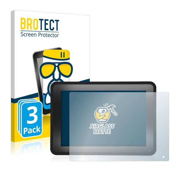3x BROTECT AirGlass Matte Glass Screen Protector for Faytech FT101N4200CAPOB