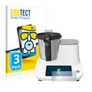 3x BROTECT AirGlass Matte Glass Screen Protector for Moulinex Click&Cook HF5061