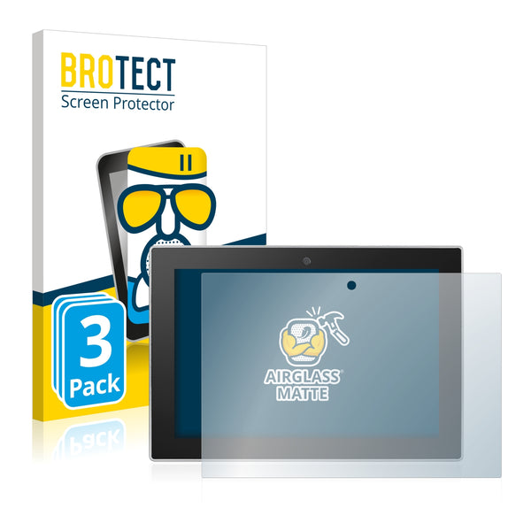 3x BROTECT AirGlass Matte Glass Screen Protector for Advantech UTC-510D
