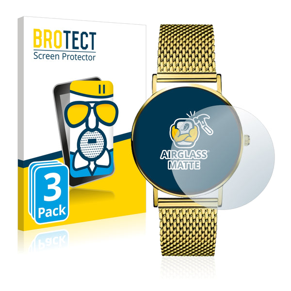 3x BROTECT AirGlass Matte Glass Screen Protector for Liebeskind LT-0097-MQ