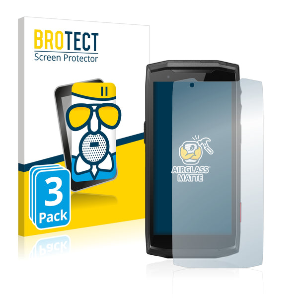 3x BROTECT AirGlass Matte Glass Screen Protector for Crosscall Core-M5
