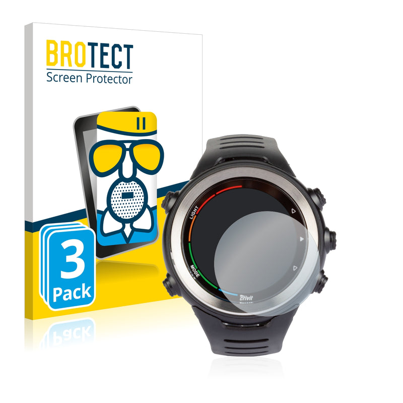 3x Anti-Glare Screen Protector for Crivit Heart rate monitor