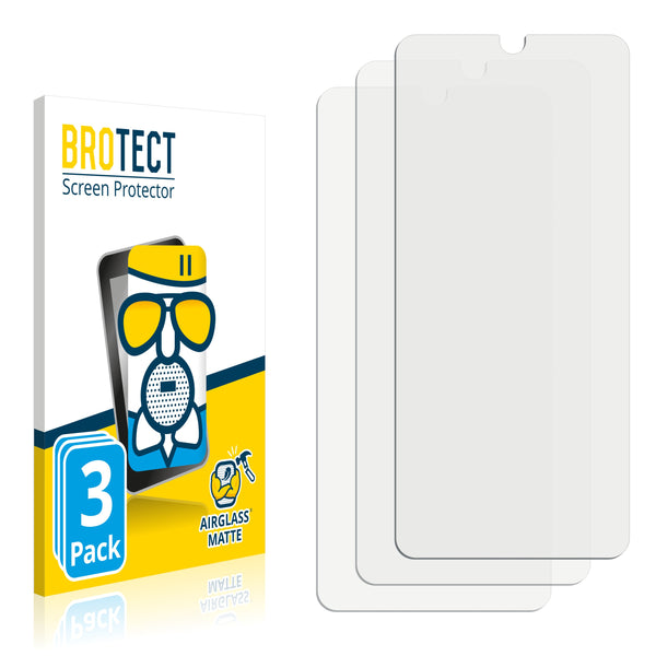 3x BROTECT AirGlass Matte Glass Screen Protector for Infinix Note 12 Pro 5G