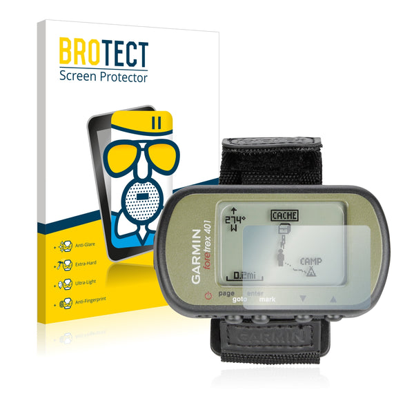 BROTECT AirGlass Matte Glass Screen Protector for Garmin Foretrex 401
