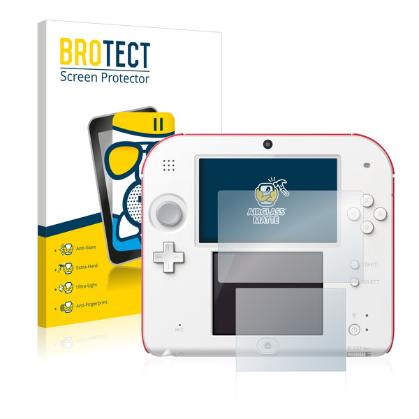 BROTECT AirGlass Matte Glass Screen Protector for Nintendo 2DS