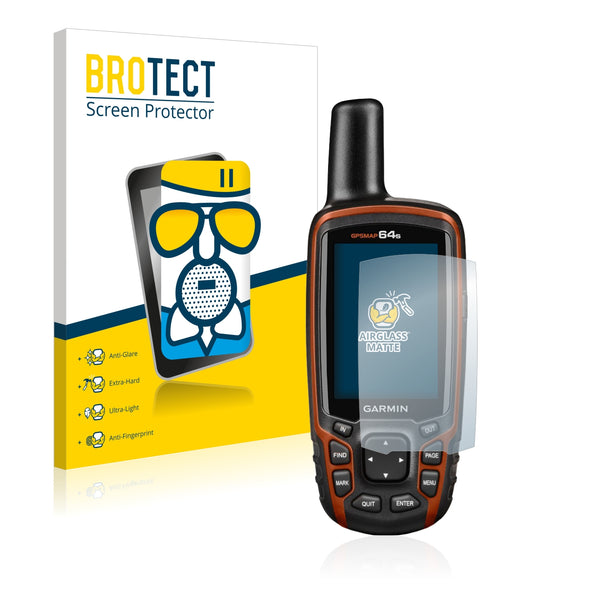 BROTECT AirGlass Matte Glass Screen Protector for Garmin GPSMAP 64s