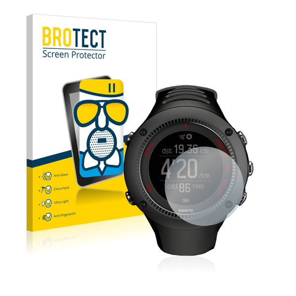 BROTECT AirGlass Matte Glass Screen Protector for Suunto Ambit3 Run Black