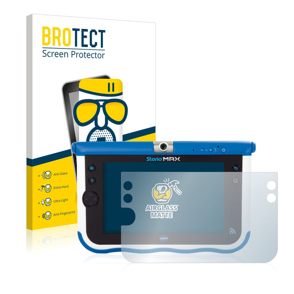 BROTECT AirGlass Matte Glass Screen Protector for Vtech Storio Max 7 (Blue)
