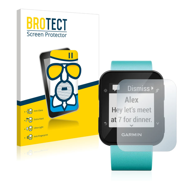 BROTECT AirGlass Matte Glass Screen Protector for Garmin Forerunner 35