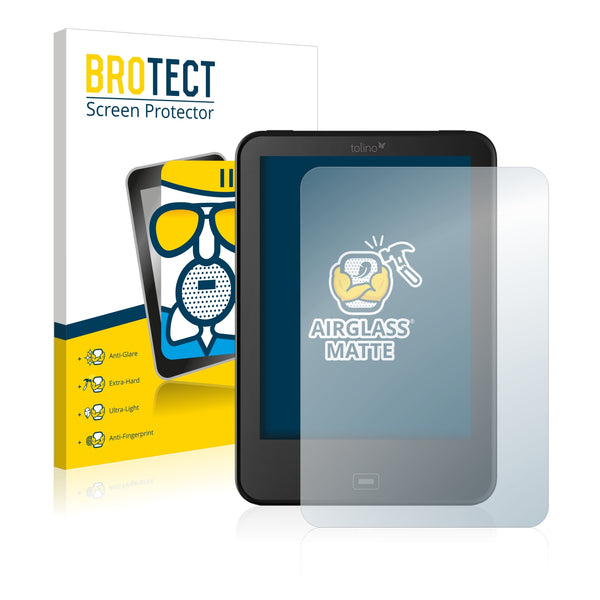 BROTECT AirGlass Matte Glass Screen Protector for Tolino Vision 4 HD