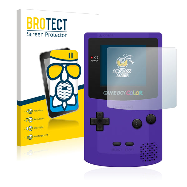 BROTECT AirGlass Matte Glass Screen Protector for Nintendo Gameboy Color
