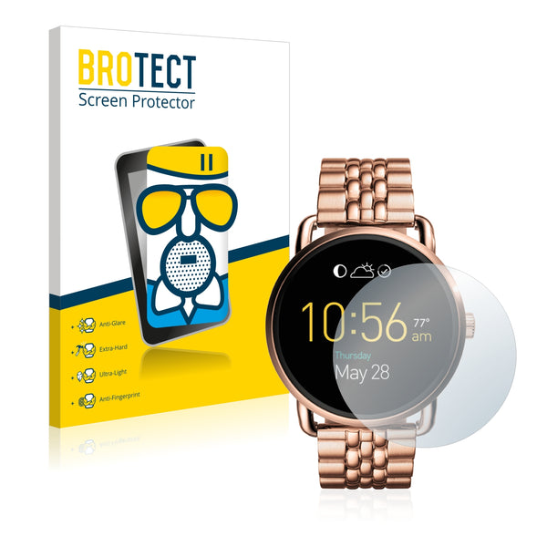 BROTECT AirGlass Matte Glass Screen Protector for Fossil Q Wander
