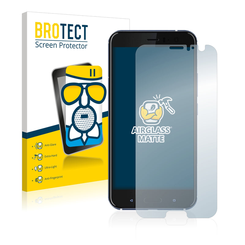 BROTECT AirGlass Matte Glass Screen Protector for HTC U11