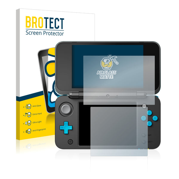 BROTECT AirGlass Matte Glass Screen Protector for Nintendo 2DS XL