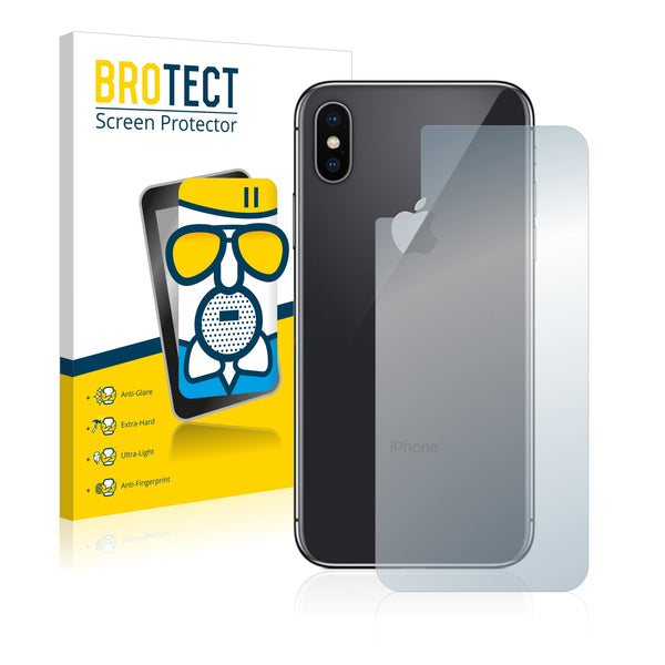 BROTECT AirGlass Matte Glass Screen Protector for Apple iPhone X (Back)