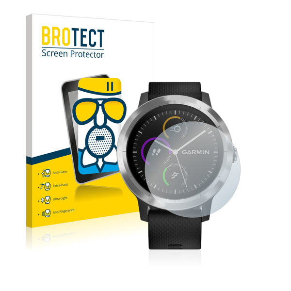 BROTECT AirGlass Matte Glass Screen Protector for Garmin vivoactive 3