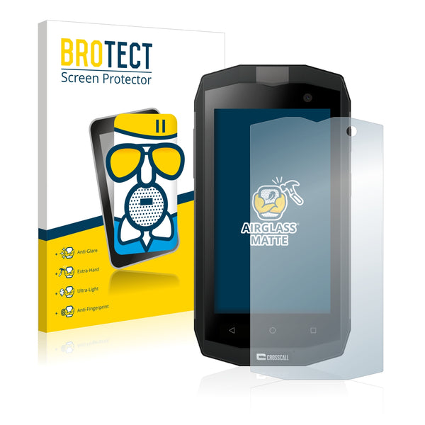 BROTECT AirGlass Matte Glass Screen Protector for Crosscall Trekker M1 Core