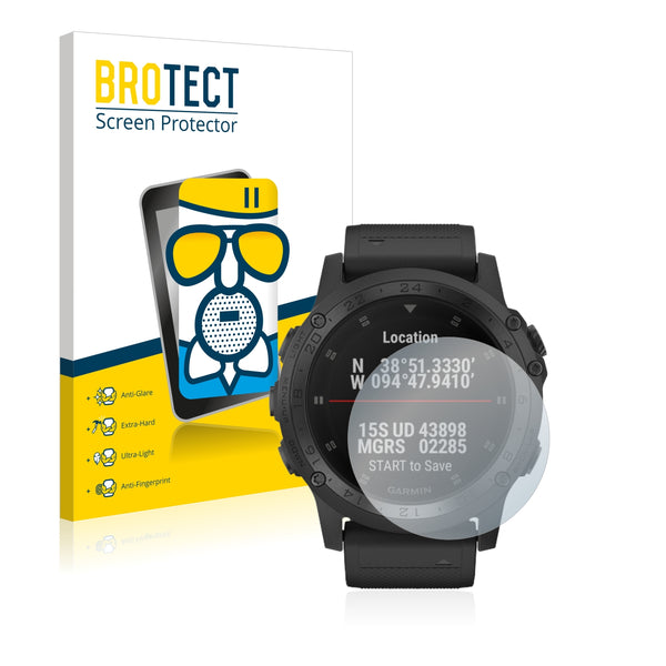 BROTECT AirGlass Matte Glass Screen Protector for Garmin Tactix Charlie