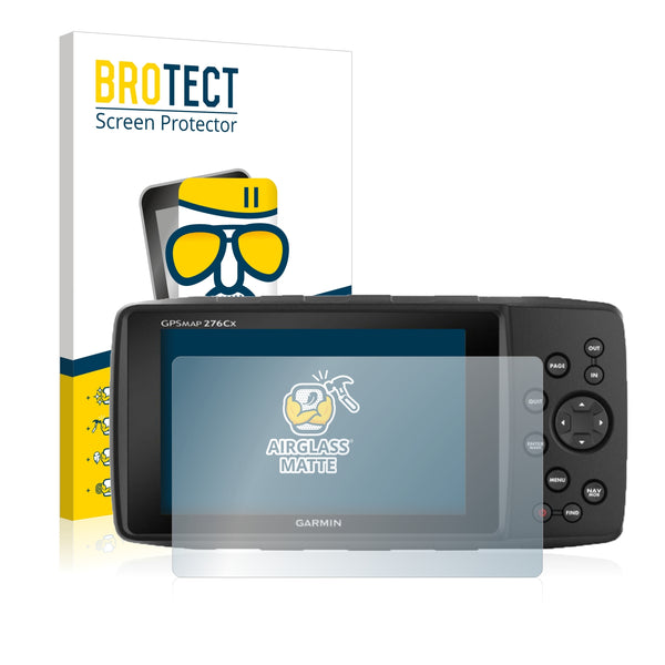 BROTECT AirGlass Matte Glass Screen Protector for Garmin GPSMAP 276Cx
