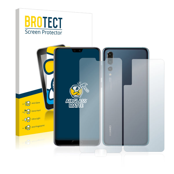BROTECT AirGlass Matte Glass Screen Protector for Huawei P20 Pro (Front + Back)
