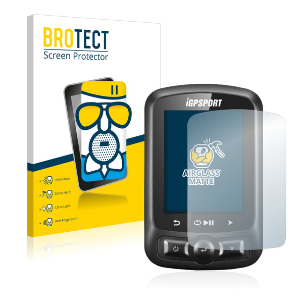 BROTECT AirGlass Matte Glass Screen Protector for igpsport iGS618