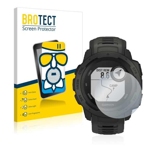 BROTECT AirGlass Matte Glass Screen Protector for Garmin Instinct