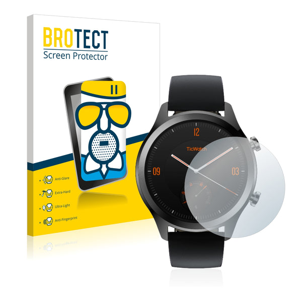 BROTECT AirGlass Matte Glass Screen Protector for Mobvoi Ticwatch C2