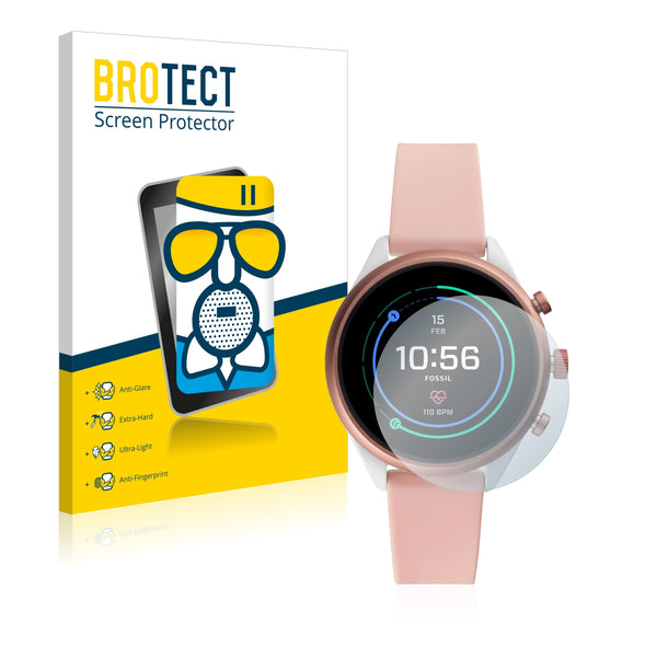BROTECT AirGlass Matte Glass Screen Protector for Fossil Sport (41 mm)