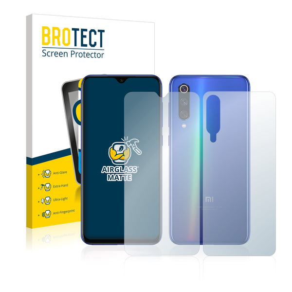 BROTECT AirGlass Matte Glass Screen Protector for Xiaomi Mi 9 SE (Front + Back)