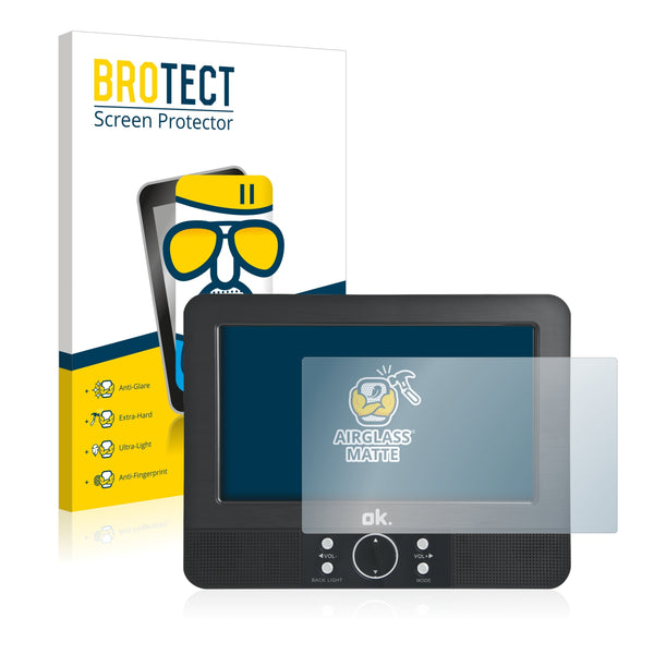 BROTECT AirGlass Matte Glass Screen Protector for Lenco DVP-939