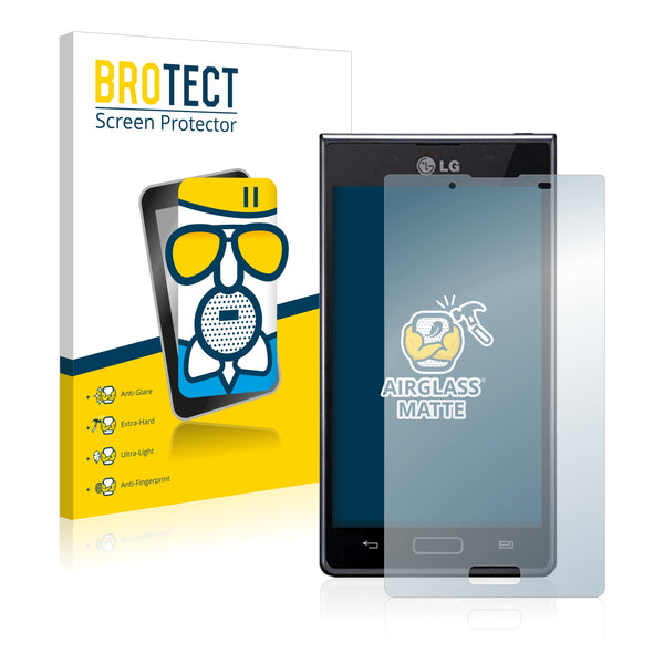 BROTECT AirGlass Matte Glass Screen Protector for LG Electronics P705 Optimus L7