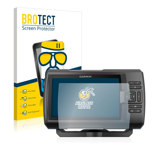 BROTECT AirGlass Matte Glass Screen Protector for Garmin Striker Plus 9sv